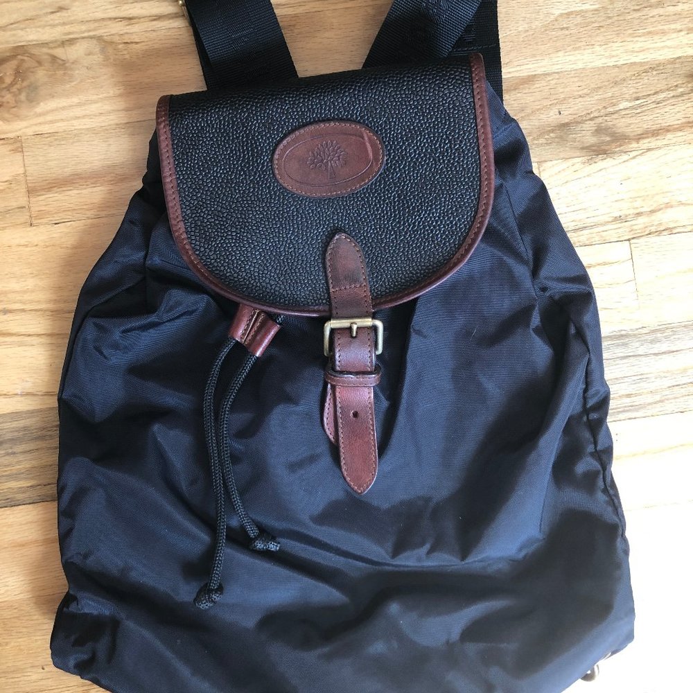 Vintage Mulberry Waterproof Nylon Backpack
